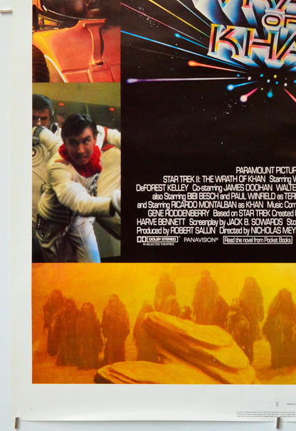 Star Trek II : The Wrath Of Khan (Bottom Left) Cinema One Sheet Movie Poster 