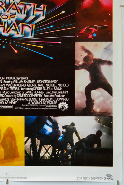 Star Trek II : The Wrath Of Khan (Bottom Right) Cinema One Sheet Movie Poster 