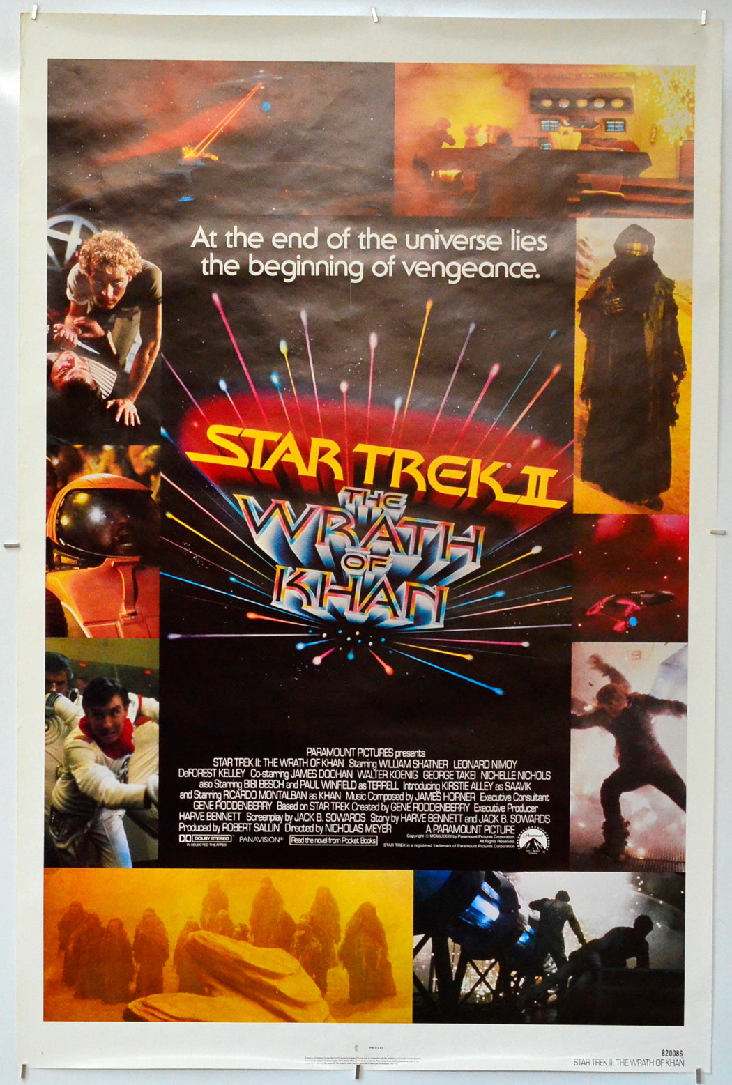 Star Trek II : The Wrath Of Khan - Original One Sheet Poster - Film Poster - Movie Poster 