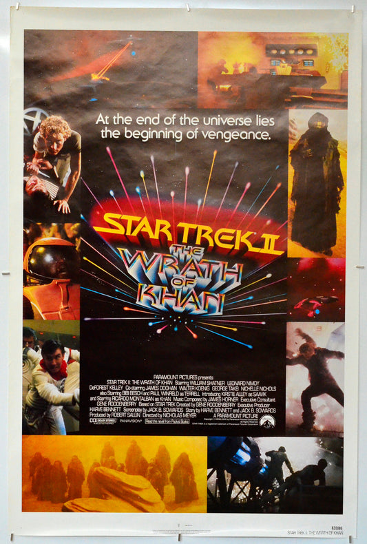 Star Trek II : The Wrath Of Khan - Original One Sheet Poster - Film Poster - Movie Poster 