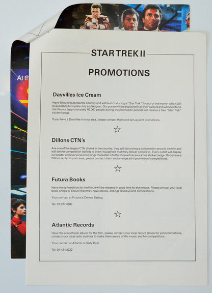 Star Trek II : The Wrath Of Khan Cinema Exhibitors Campaign Pressbook (page 2)