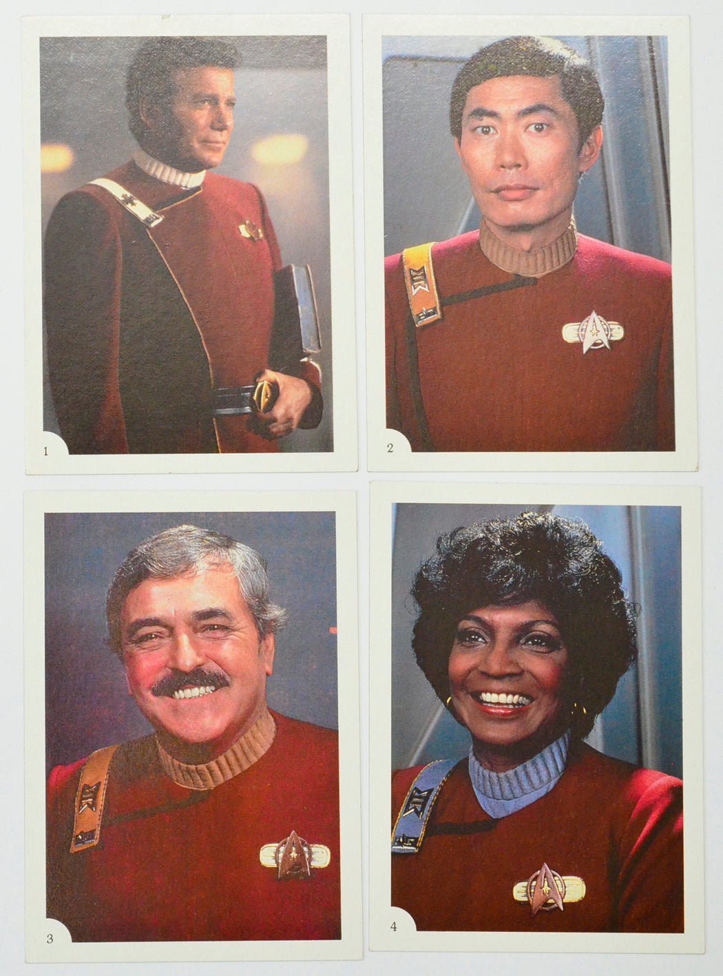 Star Trek II : The Wrath Of Khan Photo Card set by FTTC (cards 1-4)
