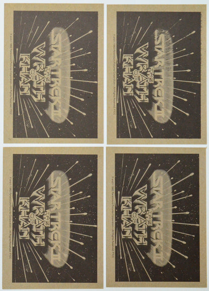 Star Trek II : The Wrath Of Khan Photo Card set by FTTC (back of cards 13-16)