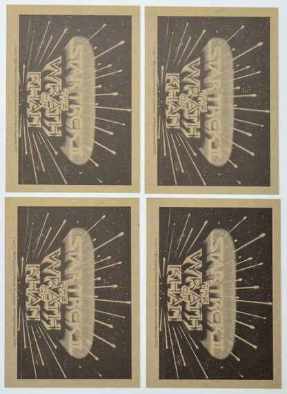 Star Trek II : The Wrath Of Khan Photo Card set by FTTC (back of cards 21-24)