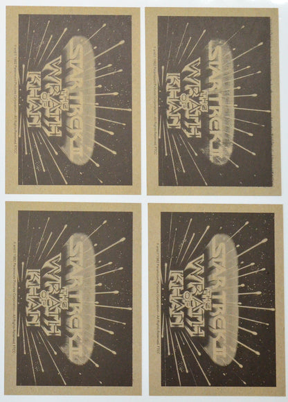 Star Trek II : The Wrath Of Khan Photo Card set by FTTC (back of cards 25-28)