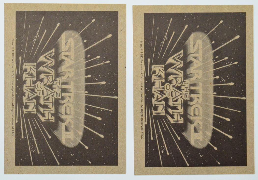 Star Trek II : The Wrath Of Khan Photo Card set by FTTC (back of cards 29-30)