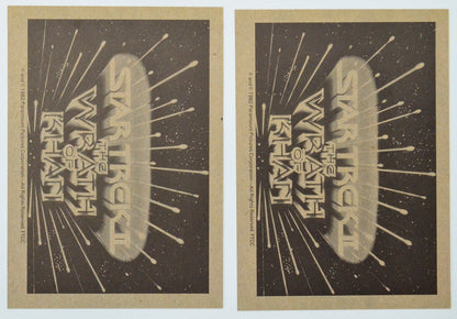 Star Trek II : The Wrath Of Khan Photo Card set by FTTC (back of cards 29-30)