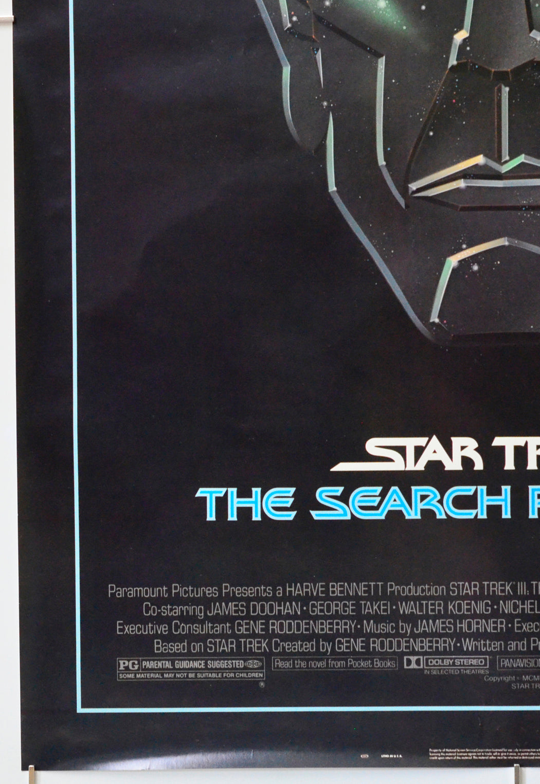 Star Trek III : The Search For Spock (Bottom Left) Cinema One Sheet Movie Poster 