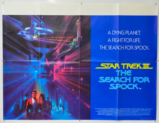 Star Trek III : The Search For Spock - Original Quad Poster - Film Poster - Movie Poster