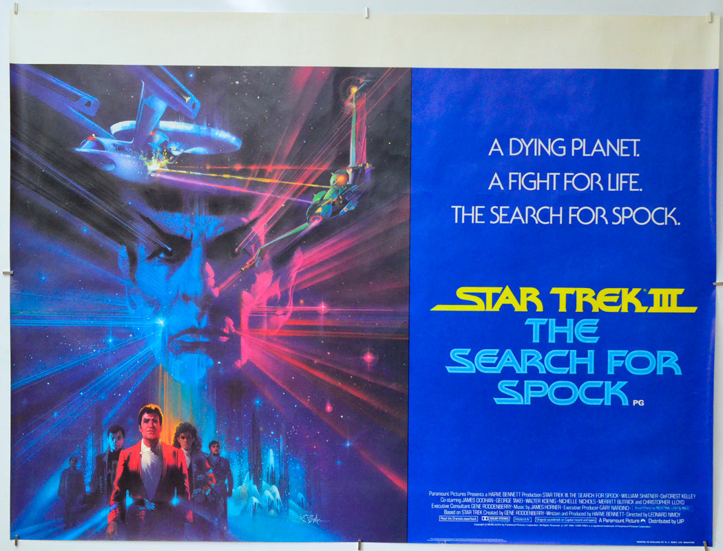 Star Trek III : The Search For Spock - Original Quad Poster - Film Poster - Movie Poster