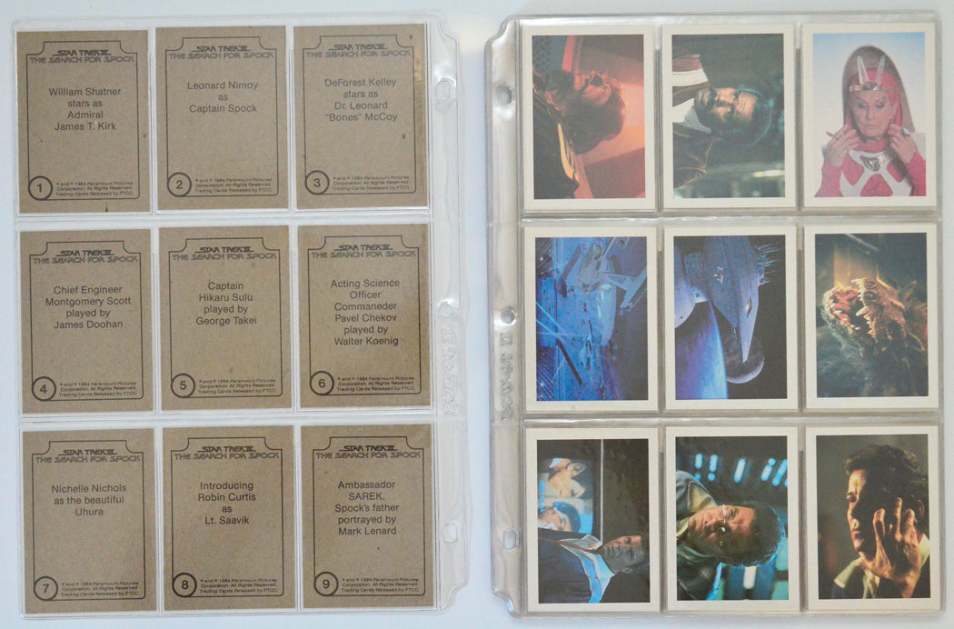 Star Trek III : The Search For Spock Trading Card set by FTCC (cards 10-18)