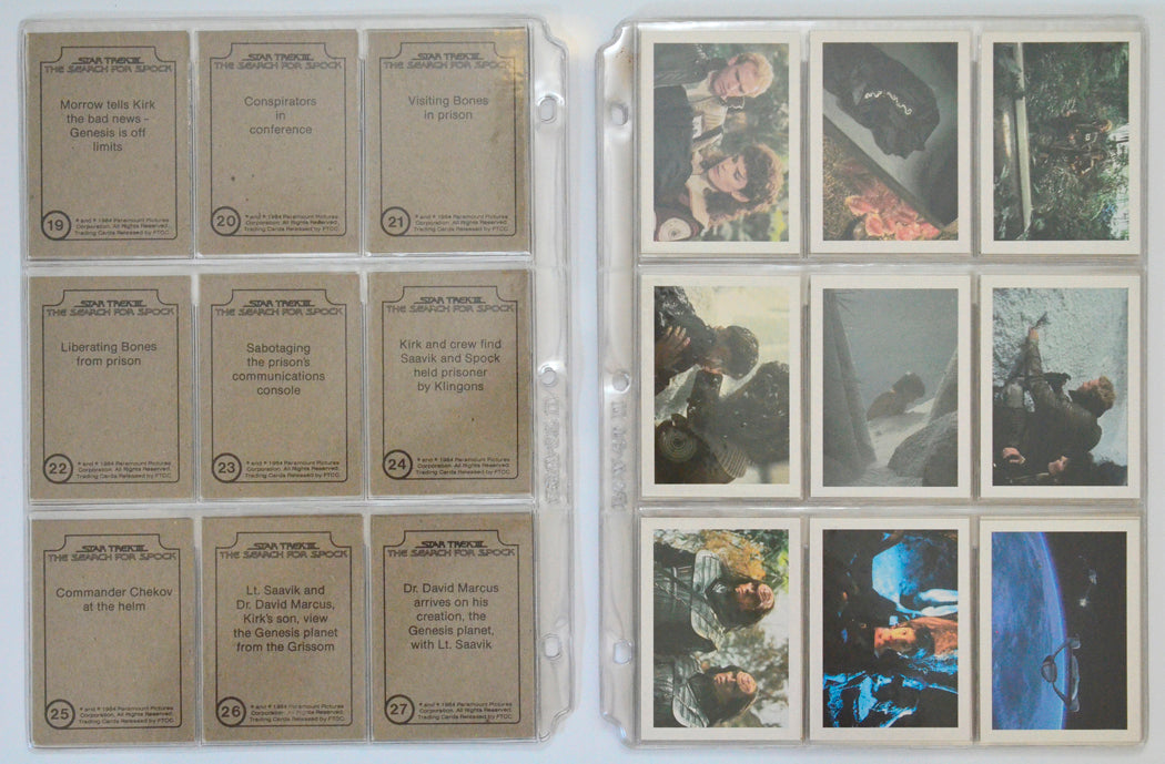 Star Trek III : The Search For Spock Trading Card set by FTCC (cards 28-36)