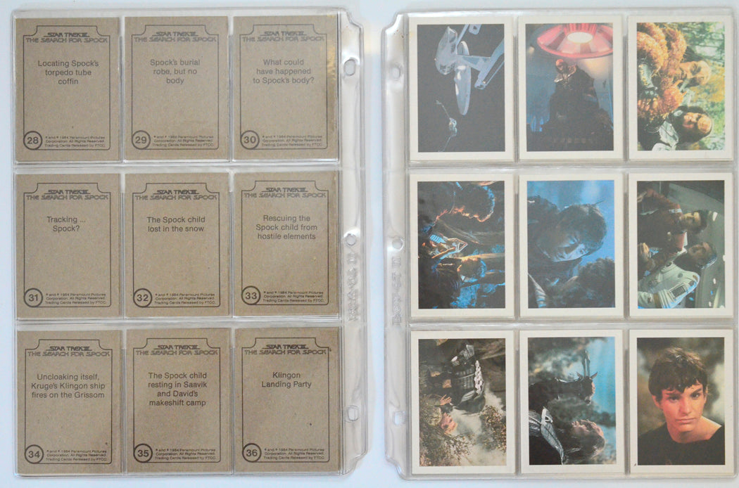 Star Trek III : The Search For Spock Trading Card set by FTCC (cards 37-45)