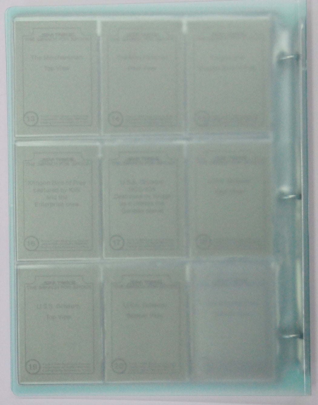 Star Trek III : The Search For Spock Trading Card set by FTCC (binder back)