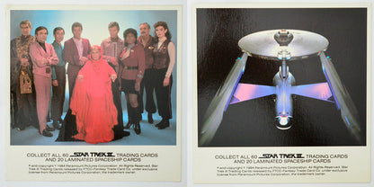 Star Trek III : The Search For Spock Set of 2 Jumbo Promo Trading Cards by FTCC