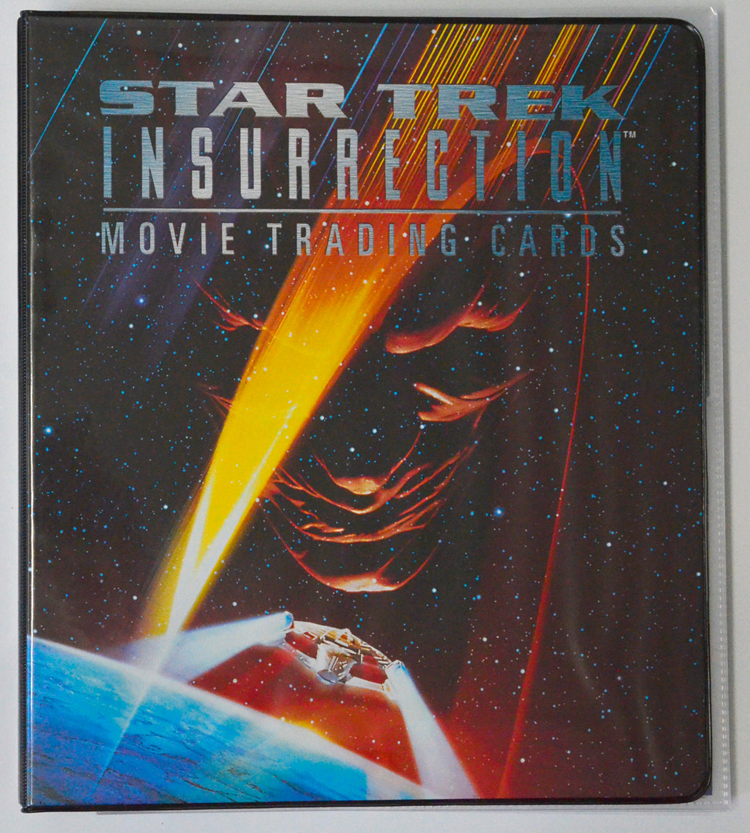 Star Trek : Insurrection Trading Cards and Binder by Skybox (binder front)