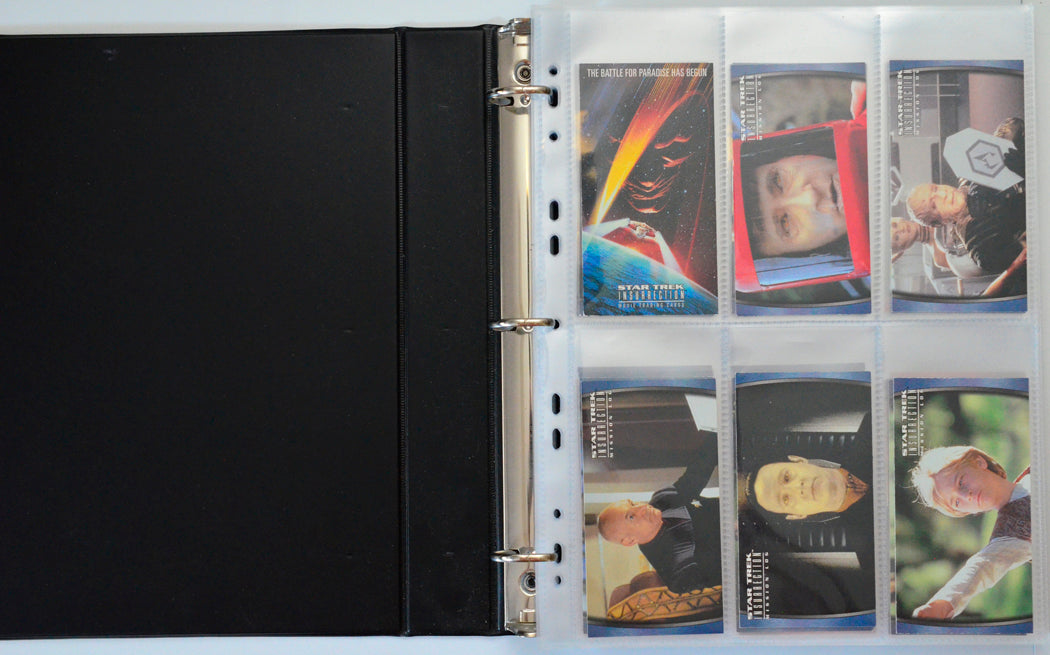 Star Trek : Insurrection Trading Cards and Binder by Skybox (cards 1-6)