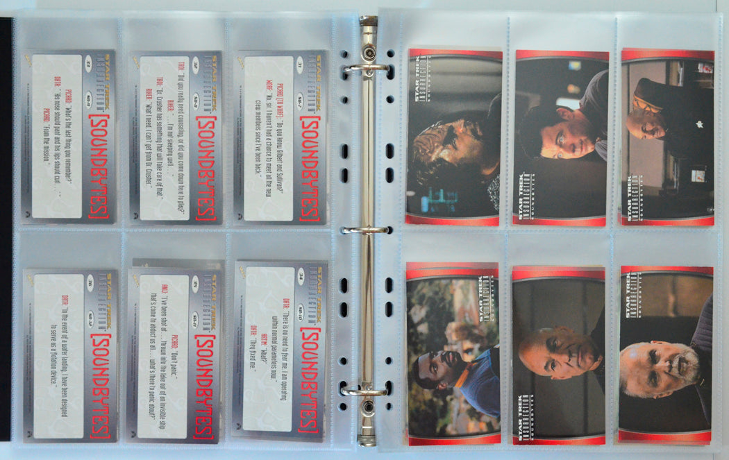 Star Trek : Insurrection Trading Cards and Binder by Skybox (cards 37-42)