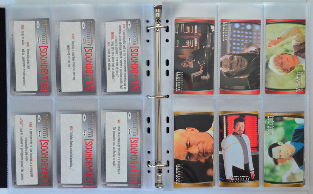 Star Trek : Insurrection Trading Cards and Binder by Skybox (cards 49-54)