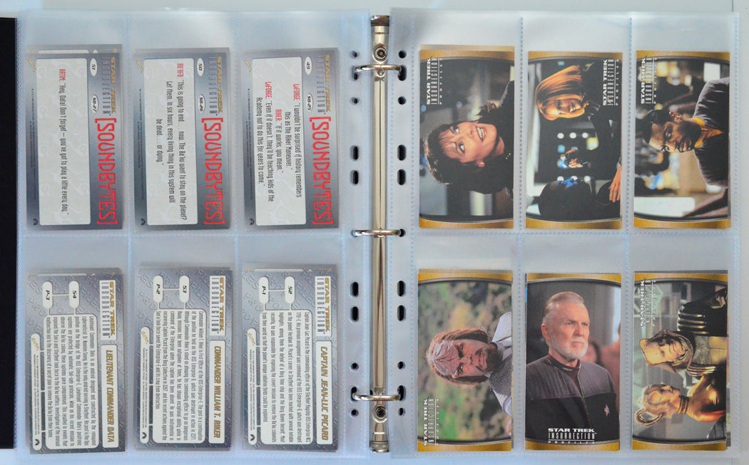 Star Trek : Insurrection Trading Cards and Binder by Skybox (cards 55-60)