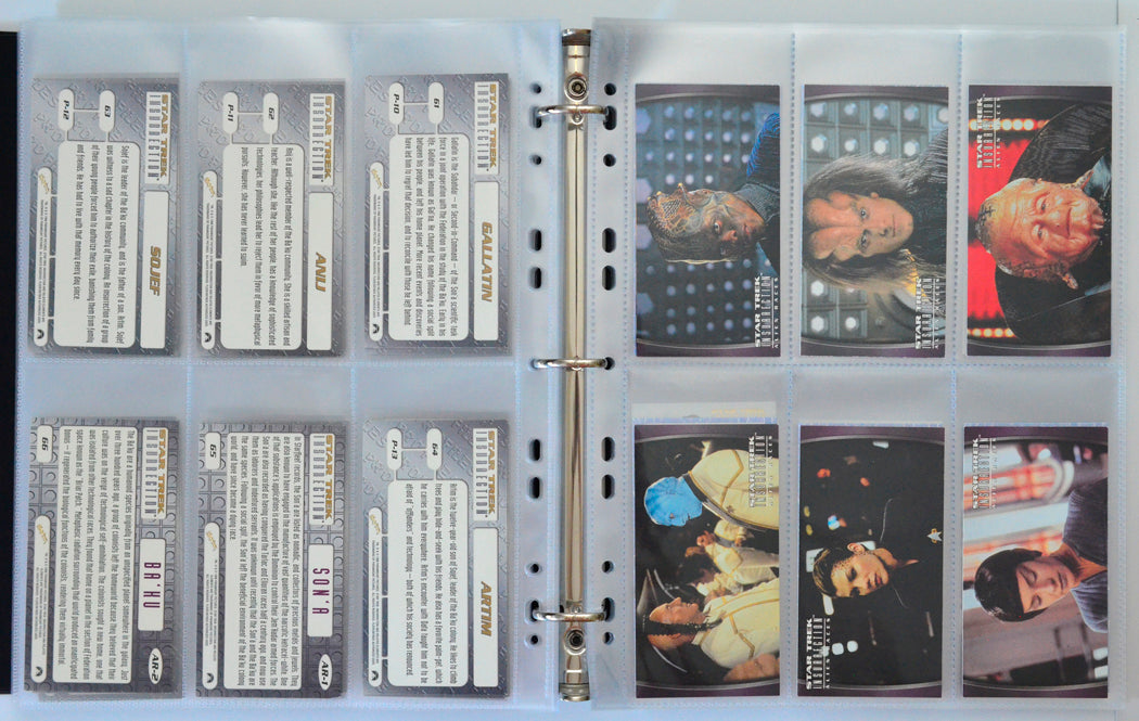 Star Trek : Insurrection Trading Cards and Binder by Skybox (cards 67-72)