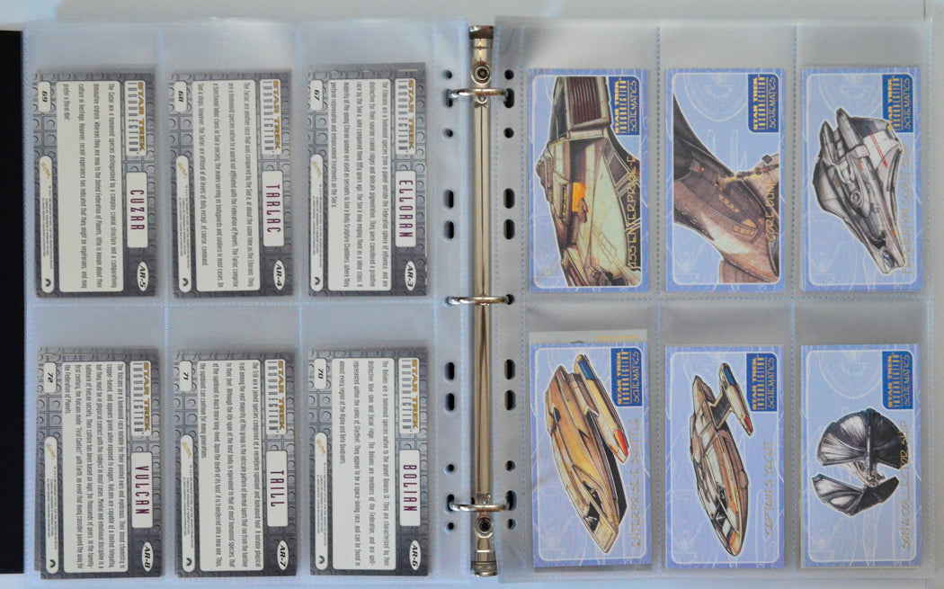 Star Trek : Insurrection Trading Cards and Binder by Skybox (cards s1-s6)