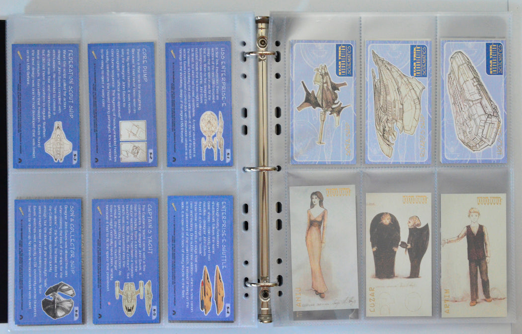 Star Trek : Insurrection Trading Cards and Binder by Skybox (cards s7-s9)