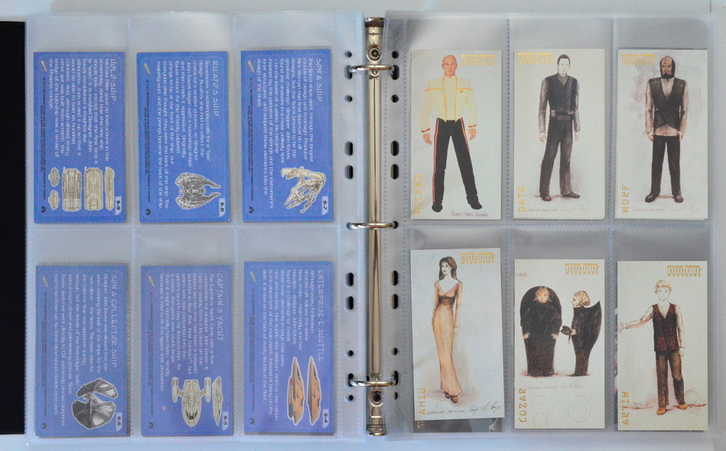 Star Trek : Insurrection Trading Cards and Binder by Skybox (cards w1-w6)