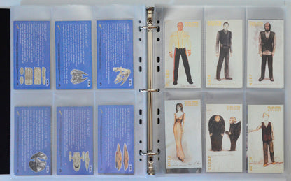 Star Trek : Insurrection Trading Cards and Binder by Skybox (cards w1-w6)