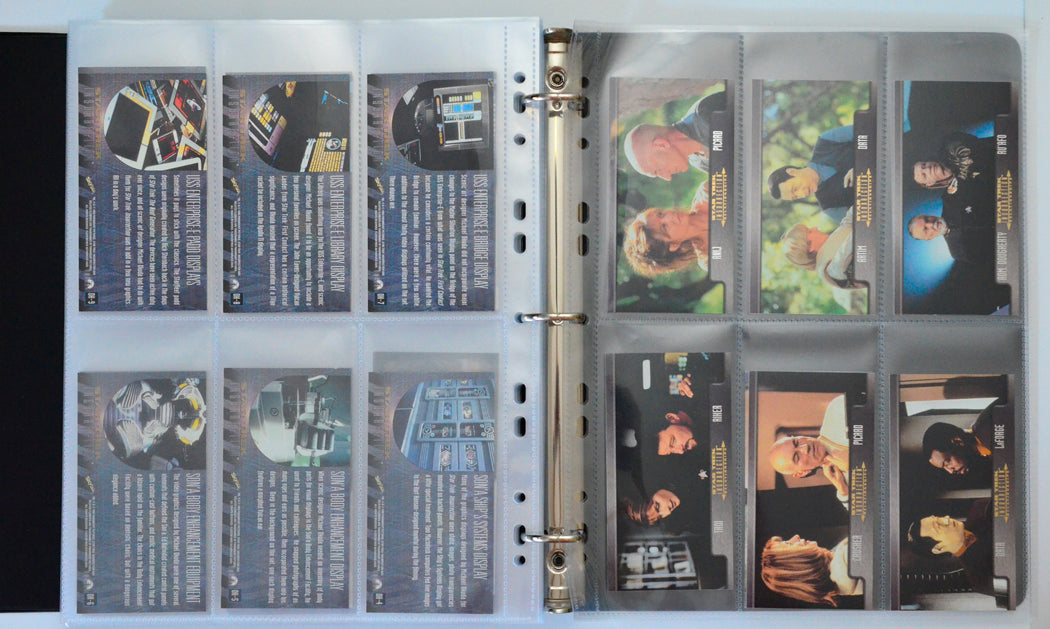 Star Trek : Insurrection Trading Cards and Binder by Skybox (cards r1-r6)
