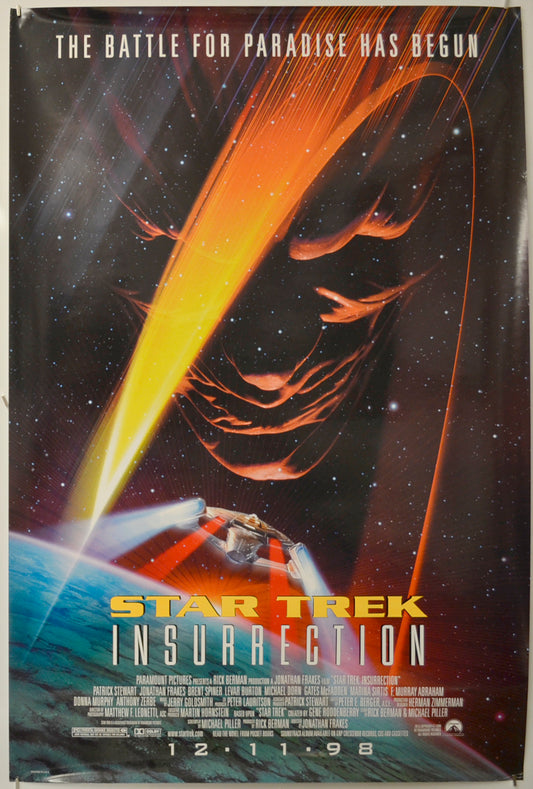 Star Trek : Insurrection  Original One Sheet Poster - Film Poster - Movie Poster