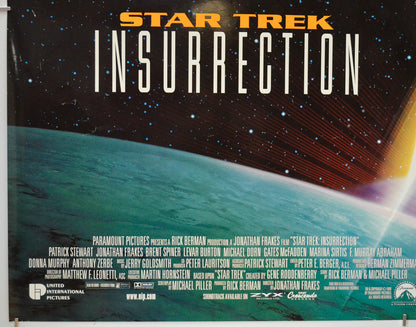 STAR TREK : INSURRECTION (Bottom Left) Cinema Quad Movie Poster 