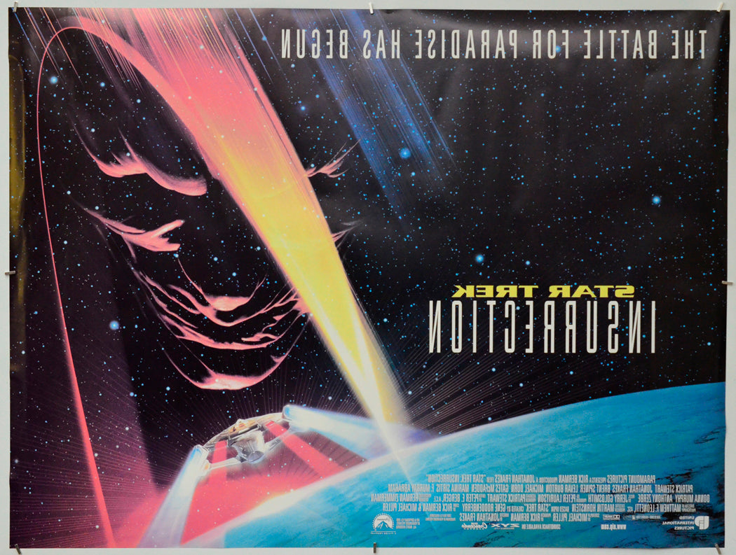 Star Trek : Insurrection (Back) Cinema Quad Movie Poster 