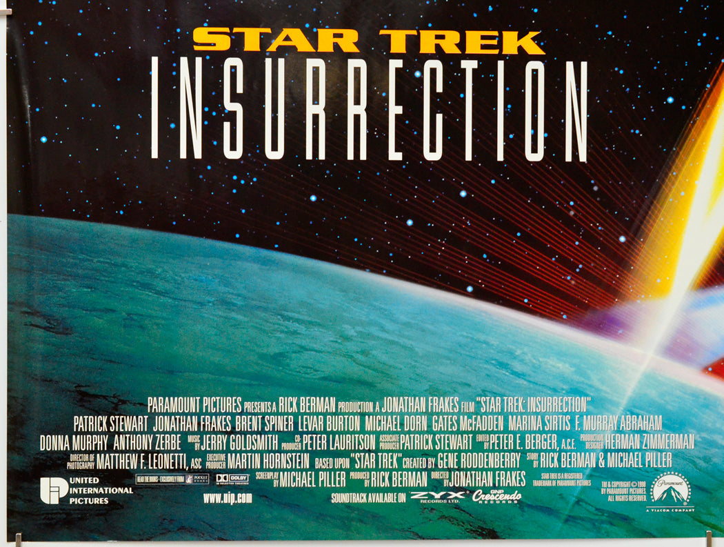Star Trek : Insurrection (Bottom Left) Cinema Quad Movie Poster 