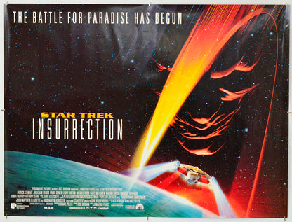 Star Trek : Insurrection - Original Quad Poster - Film Poster - Movie Poster