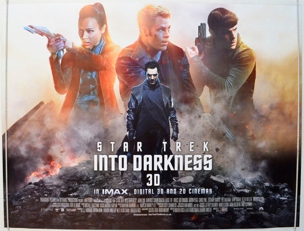 Star Trek Into Darkness Original British Quad Poster - Film Poster - Movie Poster 