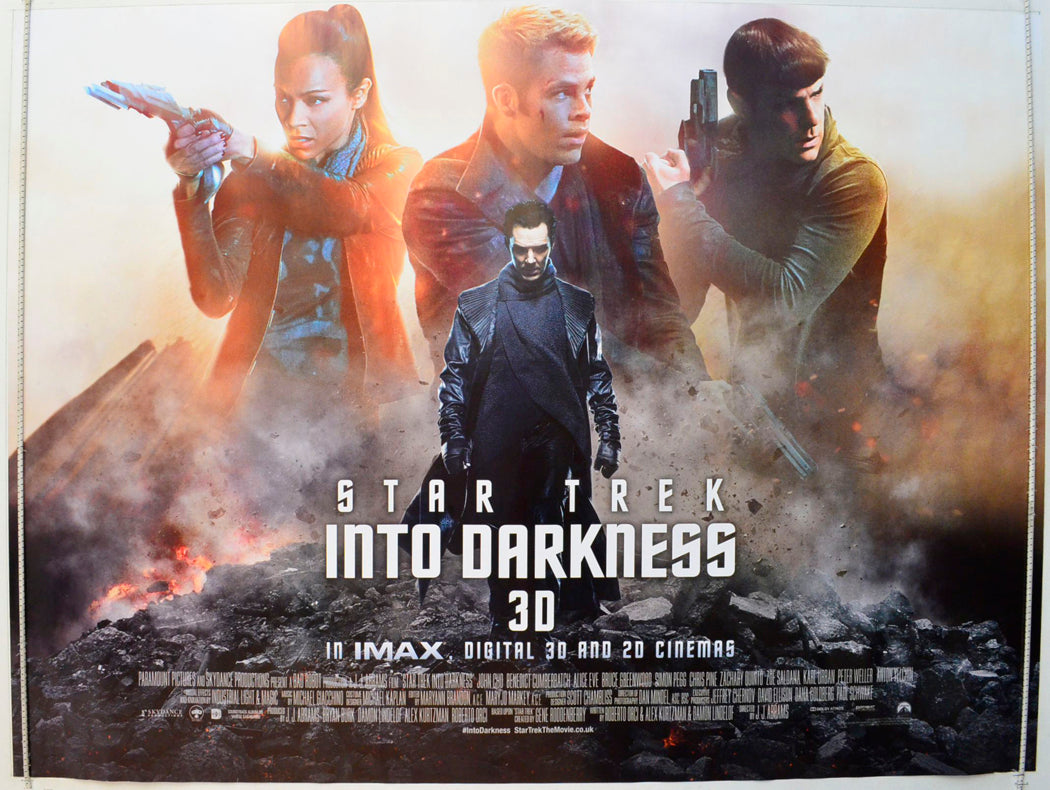 Star Trek Into Darkness Original British Quad Poster - Film Poster - Movie Poster 