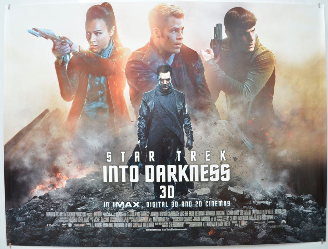 Star Trek : Into Darkness  Original Quad Poster - Film Poster - Movie Poster