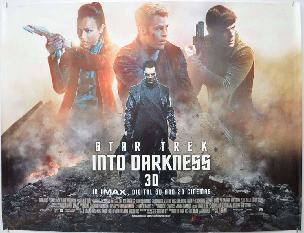 Star Trek : Into Darkness  Original Quad Poster - Film Poster - Movie Poster