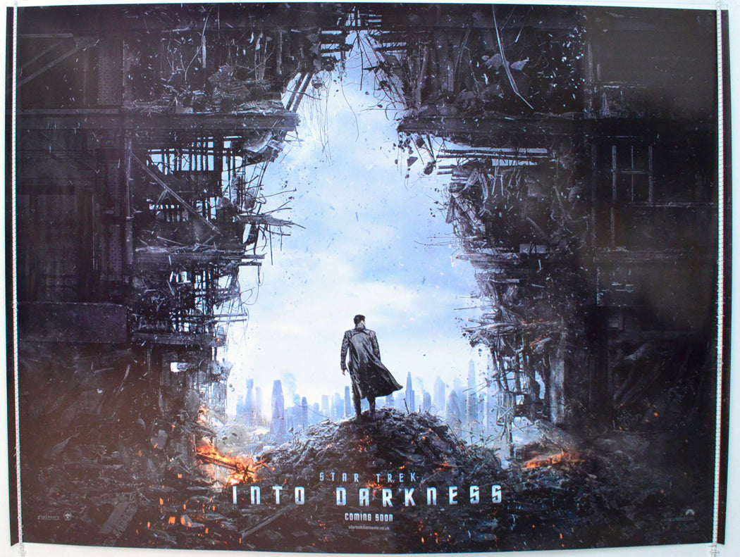 Star Trek Into Darkness  (Teaser / Advance Version – Starfleet Insignia Design)   Original British Quad Poster - Film Poster - Movie Poster 