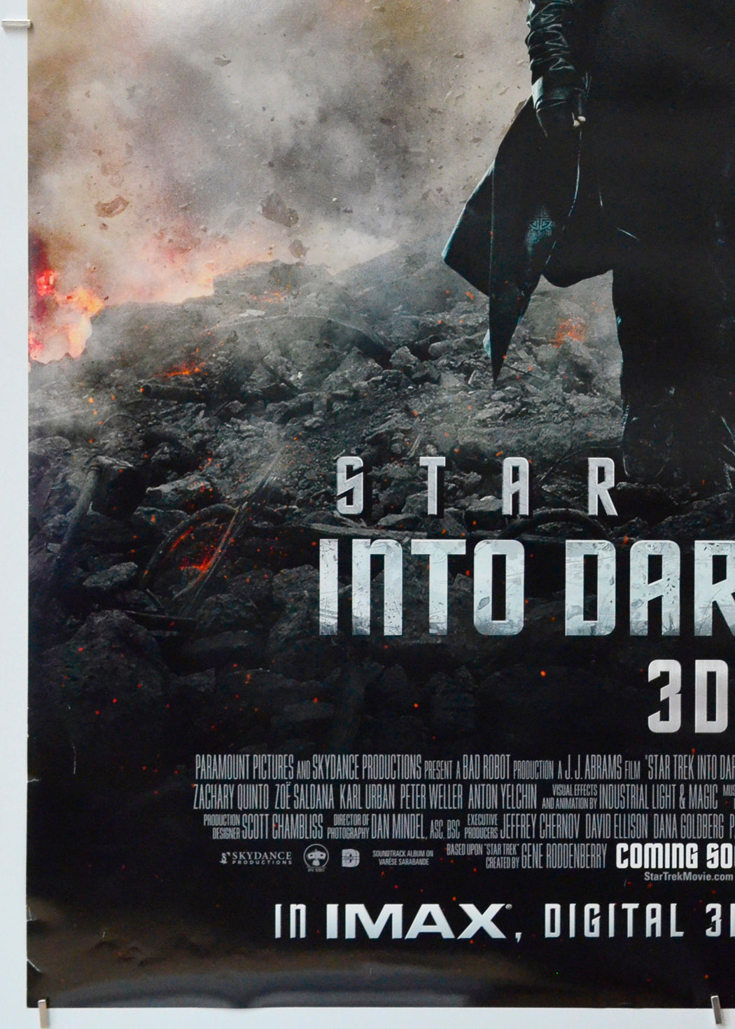 Star Trek : Into Darkness (Bottom Left) Cinema One Sheet Movie Poster 