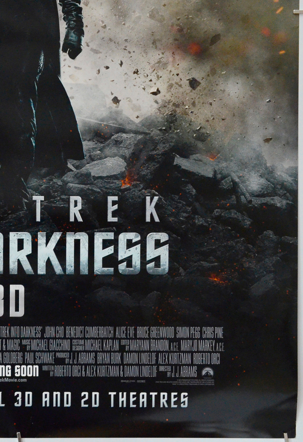 Star Trek : Into Darkness (Bottom Right) Cinema One Sheet Movie Poster 