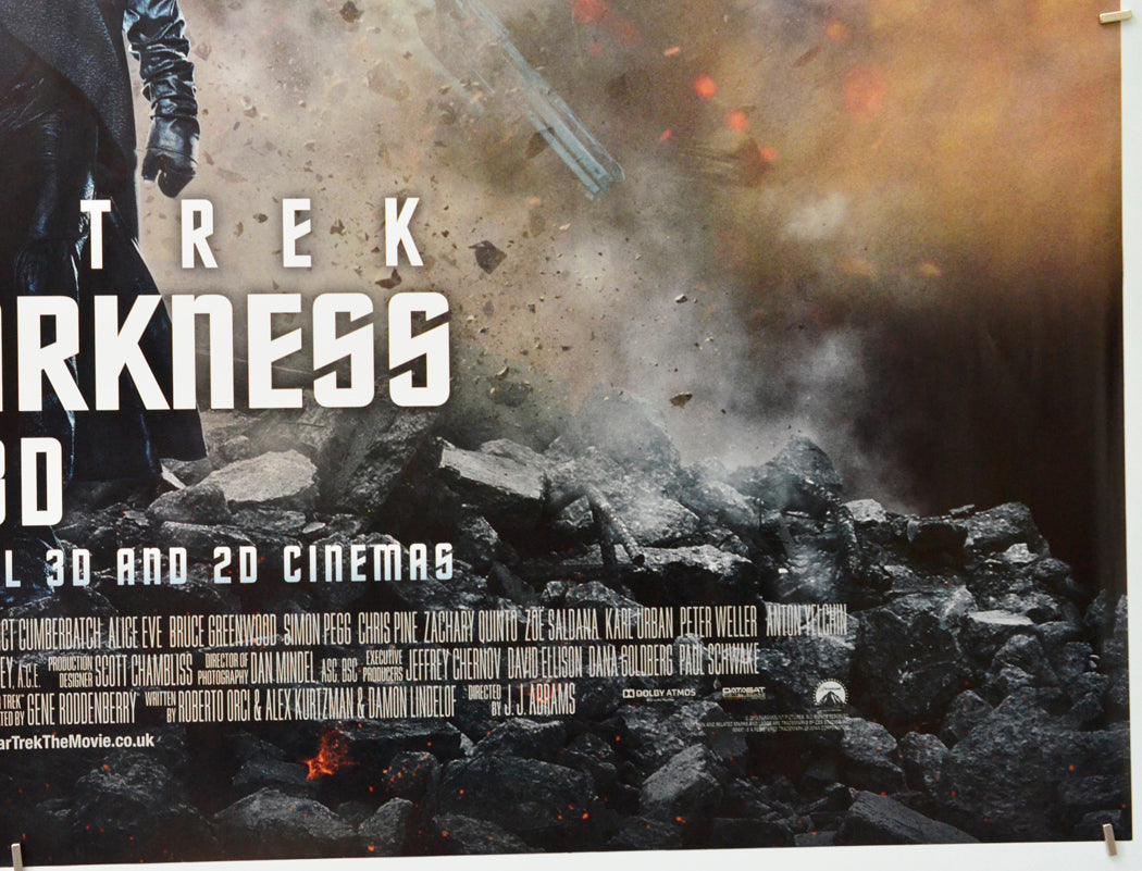 Star Trek : Into Darkness (Bottom Right) Cinema Quad Movie Poster 