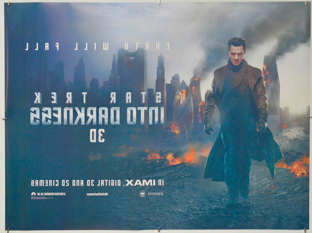 Star Trek : Into Darkness (Back) Cinema Quad Movie Poster 