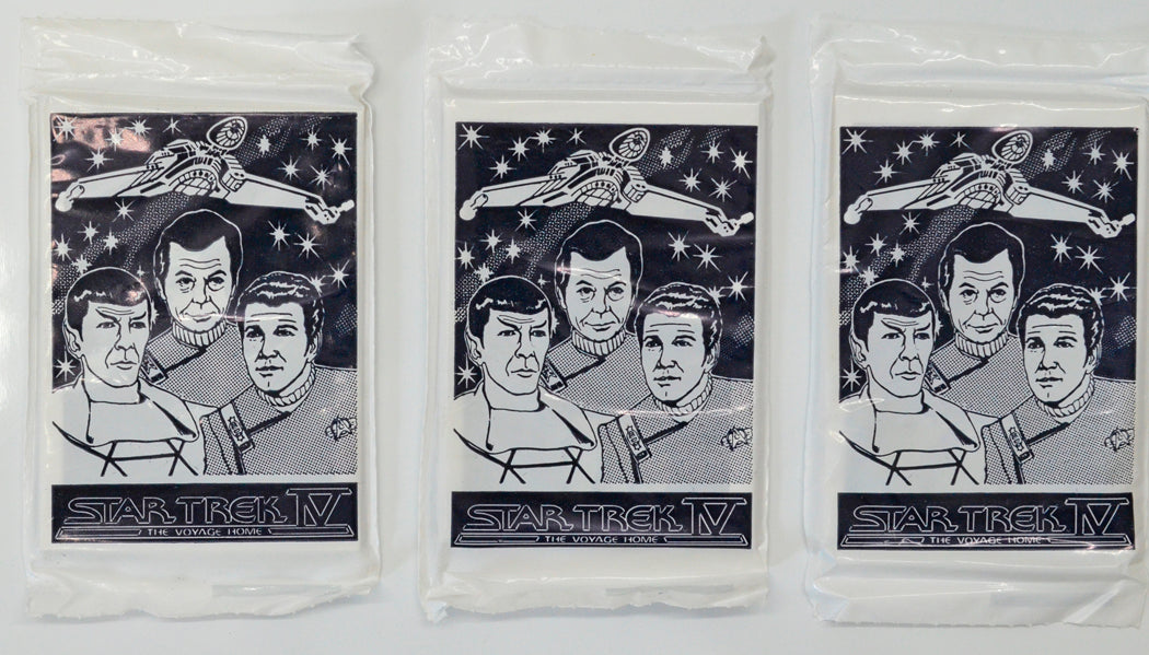 Star Trek IV : The Voyage Home 3 sealed packs of Trading Cards by FTCC