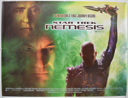 Star Trek : Nemesis Original Quad Poster - Film Poster - Movie Poster