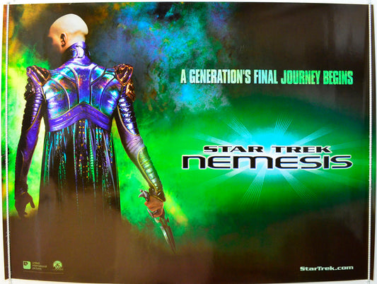 Star Trek : Nemesis  (Teaser / Advance Version)   Original British Quad Poster - Film Poster - Movie Poster 