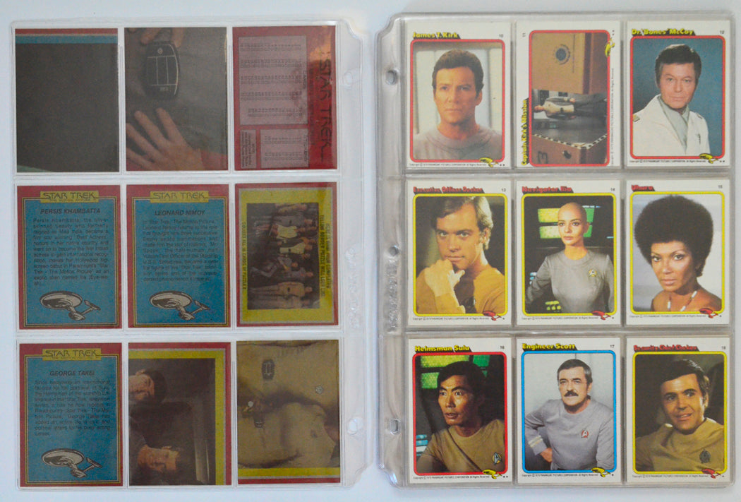 Star Trek : The Motion Picture Trading Card set by Topps (cards 10-18)