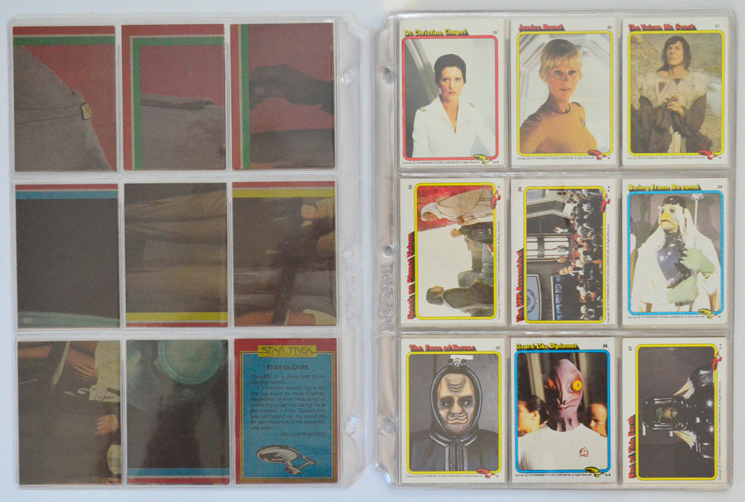 Star Trek : The Motion Picture Trading Card set by Topps (cards 18-27)