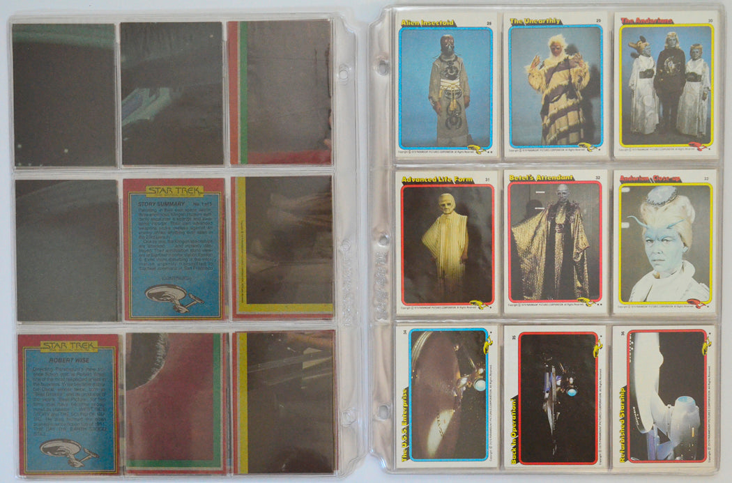 Star Trek : The Motion Picture Trading Card set by Topps (cards 28-36)